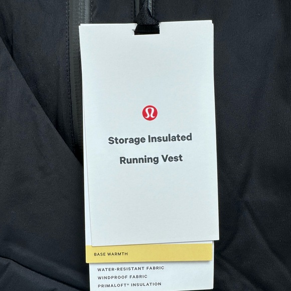 Lululemon Storage Insulated Running Vest, Black, Size 8 - NWT - Picture 5 of 14